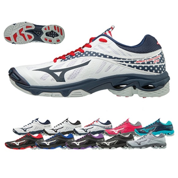 Grey Mizuno Wave Lightning Z4 Volleyball Shoes Womens 6.5 B US